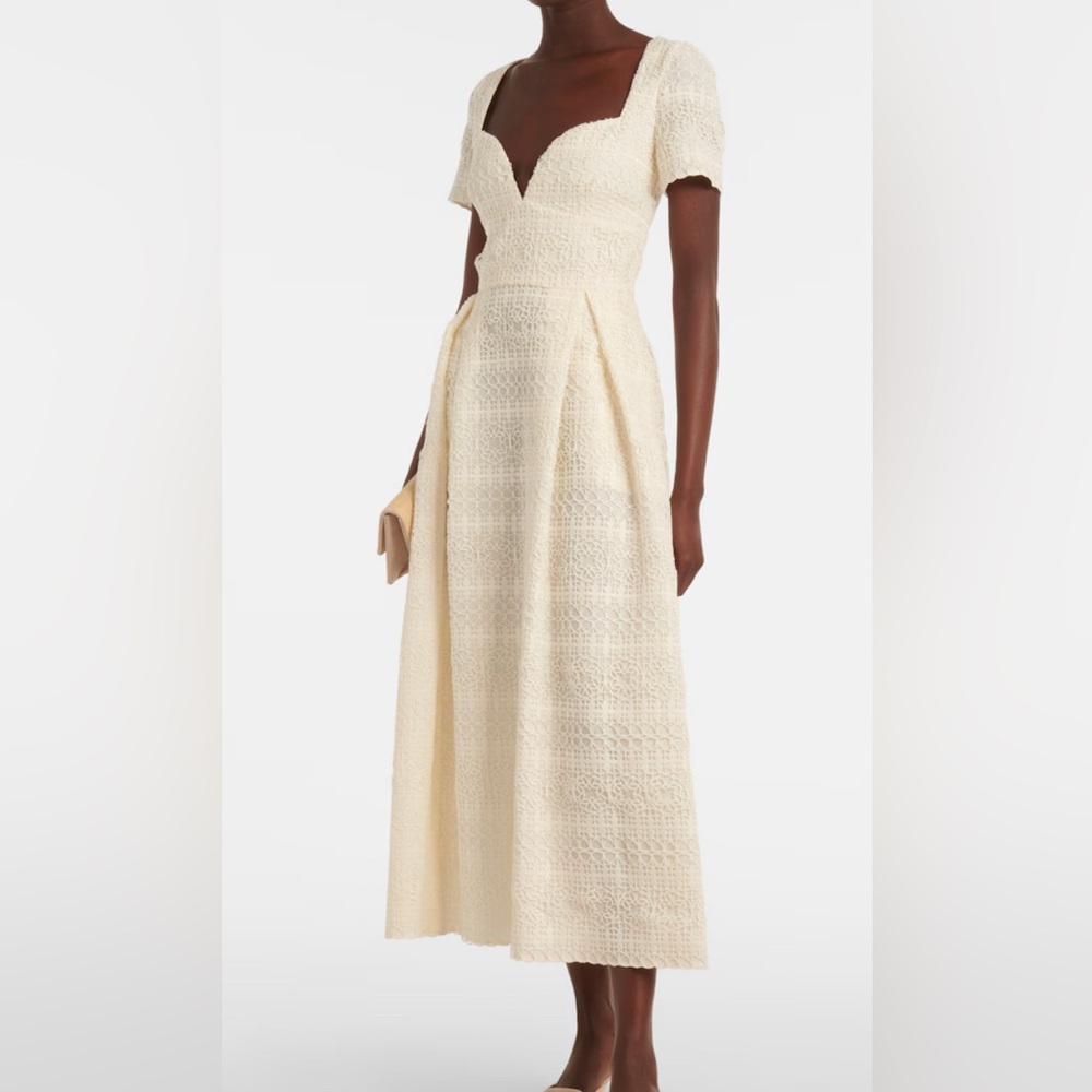 Elie Saab macrame midi dress size 46